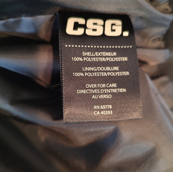 Black/Gray Camo Large CSG Bomber Jacket! - Picture 8 of 10